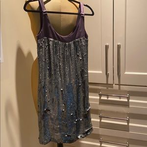 MINT BY JODI ARNOLD SEQUIN SATIN DRESS